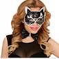 Nieuw2015-2016 Katten maskertje met strikje in zwart met zilver voor party's