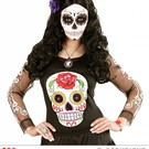 Halloween Halloween haarbandje met zwart paarse rozen