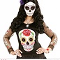 Halloween Halloween haarbandje met zwart paarse rozen voor enge bruiden