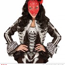 Halloween Halloween haarbandje met zwarte rode rozen