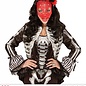 Halloween Halloween haarbandje met zwarte rode rozen voor enge bruiden