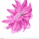 Nieuw2015-2016 Lila haarclip met bloem