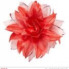 Nieuw2015-2016 Rode bloemen haarclip met glitters