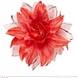Nieuw2015-2016 Rode bloemen haarclip met glitters voor in de feestpruik
