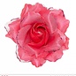 Nieuw2015-2016 Roze roos haarclip met glitters voor in de feestpruik
