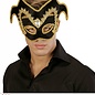 Nieuw2015-2016 Venetiaans edelman masker met gouden biesje