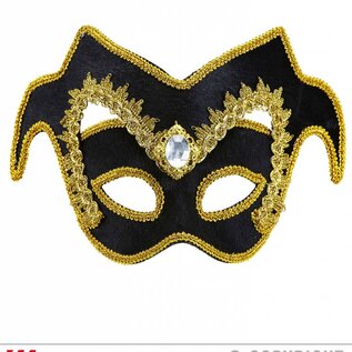 Nieuw2015-2016 Venetiaans edelman masker met gouden biesje