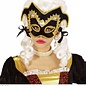 Nieuw2015-2016 Venetiaans edelman masker met gouden biesje