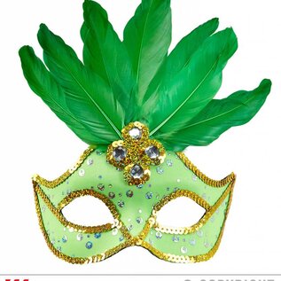 Nieuw2015-2016 Neon groen Braziliaans oogmasker voor carnaval