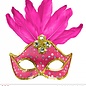 Nieuw2015-2016 Neon roze Braziliaanse maskers voor carnaval