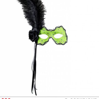 Nieuw2015-2016 Neon gele  Braziliaanse maskers met veren