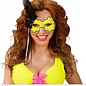 Nieuw2015-2016 Neon groene holografische Braziliaanse maskers met veren voor carnaval