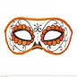 Nieuw2015-2016 Mexicaanse oogmaskers in oranje met glitters