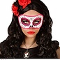 Nieuw2015-2016 Mexicaanse oogmaskers roze met zwart en glitters