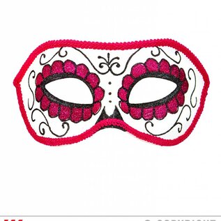 Nieuw2015-2016 Mexicaanse oogmaskers roze met zwart en glitters