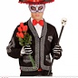 Nieuw2015-2016 Mexicaanse oogmaskers paars met zwart en glitters