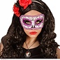 Nieuw2015-2016 Mexicaanse oogmaskers paars met zwart en glitters