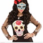 Nieuw2015-2016 Mexicaanse oogmaskers azuur blauw met zwart en glitters