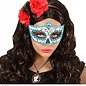 Nieuw2015-2016 Mexicaanse oogmaskers azuur blauw met zwart en glitters