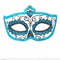 Nieuw2015-2016 Mexicaanse oogmaskers azuur blauw met zwart en glitters