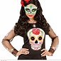Nieuw2015-2016 Mexicaanse oogmaskers groen met zwart en glitters voor carnaval