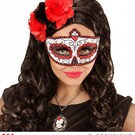 Nieuw2015-2016 Mexicaanse oogmaskers rood met zwart