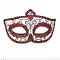 Nieuw2015-2016 Mexicaanse oogmaskers rood met zwart en glitters voor carnaval