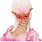 Nieuw2015-2016 Roze oogmaskers met veertjes voor carnaval