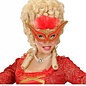 Nieuw2015-2016 Rode oogmaskers met veertjes voor carnaval