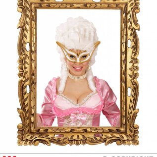 Nieuw2015-2016 Witte oogmaskers met veertjes voor carnaval