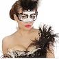 Nieuw2015-2016 Zwarte witte Venetiaanse oogmaskers met veertjes, steentjes en glitters