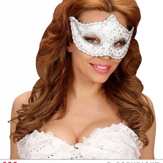Nieuw2015-2016 Witte Rialto oogmaskers met holografische effect