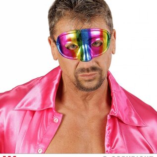 Nieuw2015-2016 Metallic kleurig regenboog oogmasker