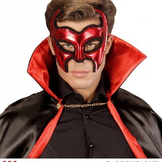 Nieuw2015-2016 Rood metallic duivelsmasker voor duivelspakken