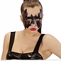 Nieuw2015-2016 Zwart metallic vleermuis masker met bloedende ogen voor vampierpakken
