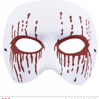 Nieuw2015-2016 Wit psychomasker met bloedende ogen voor Halloween