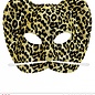 Nieuw2015-2016 Luipaard masker met snorhaar voor carnaval