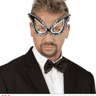 Nieuw2015-2016 Zwarte katachtige oogmaskers met steentjes