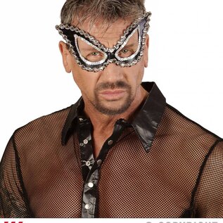 Nieuw2015-2016 Zwarte katachtige oogmaskers met steentjes
