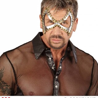 Nieuw2015-2016 Zilveren diabolo oogmaskers