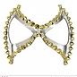 Nieuw2015-2016 Zilveren diabolo oogmaskers