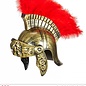 Nieuw2015-2016 Antieke gouden Romeinse helm voor carnaval