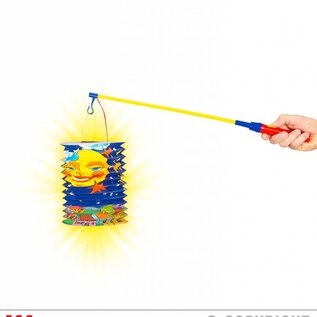 Nieuw2015-2016 Lampion met stokje en lichtje op batterij
