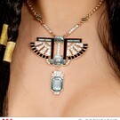 Nieuw2015-2016 Farao halskettingen met edelstenen