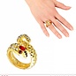 Nieuw2015-2016 Gouden slangen ringen voor carnaval