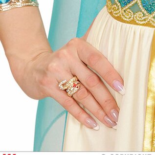 Nieuw2015-2016 Gouden slangen ringen voor carnaval