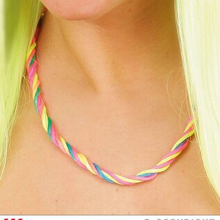 Nieuw2015-2016 Halskettinkje met neon kleuren voor carnavalspakjes