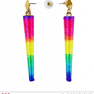 Nieuw2015-2016 Ijspegel oorbellen in neon kleuren voor carnaval