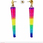 Nieuw2015-2016 Ijspegel oorbellen in neon kleuren voor carnaval