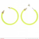 Nieuw2015-2016 Neon gele oorringen